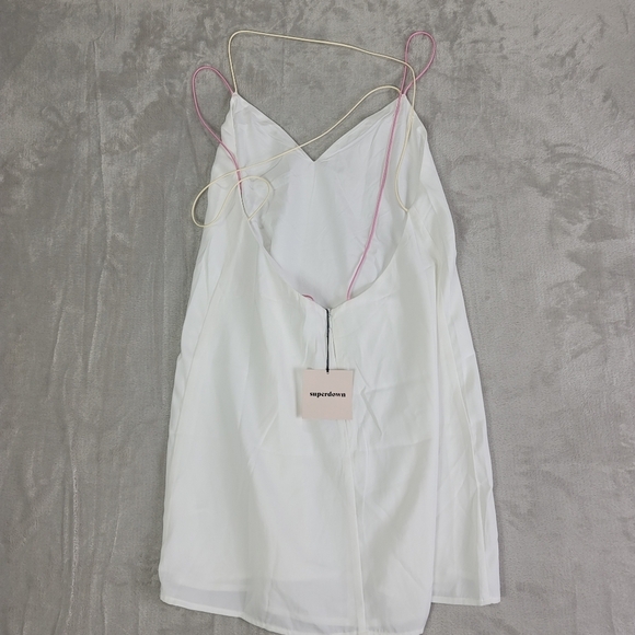 Superdown Breanna Strappy Shift Dress White - Picture 8 of 9